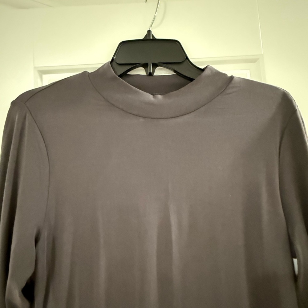 Med. Mock Neck. Long Sleeve, Knit Dress.